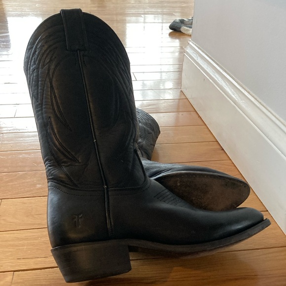 Frye Billy Pull on tall black leather  9 M - Picture 11 of 15